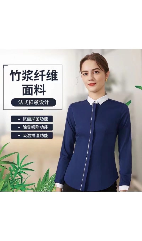 竹纖維短袖襯衫-6